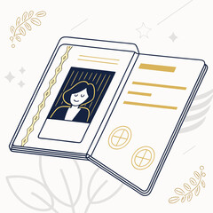 passport new qualityful and svg design 