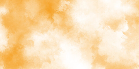 Abstract orange or brown painted watercolor paper background, Close-up grunge texture of colorful mulberry paper, beige background with a soft gradient brown grunge texture.