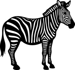 Simple Zebra Illustration vector