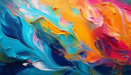 colorful acrylic painting abstract background banner