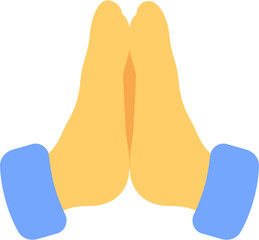 vector illustration of pray