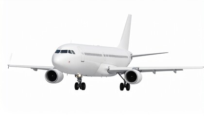 Airplane isolated on white background - 3D Rendering. 