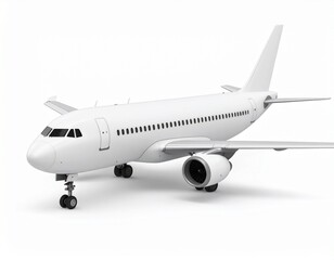Obraz premium Airplane isolated on white background - 3D Rendering. 