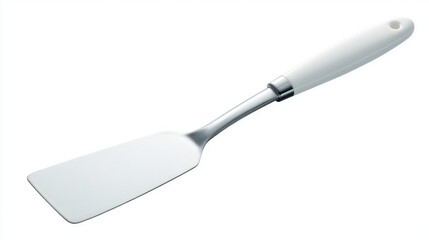 Sleek White-Handled Spatula