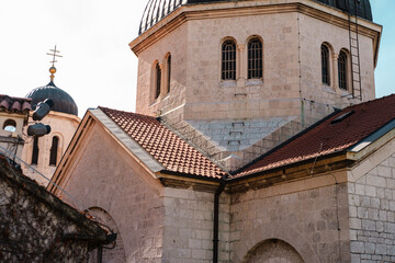 old town of kotor in montenegro, medieval buildings, popular cultural travel destination
