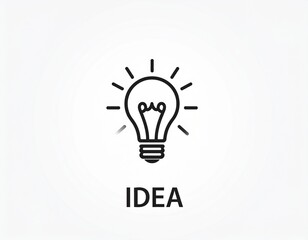 Idea icon vector icon. Simple element illustration. Idea symbol design.