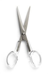 Modern Clear Acrylic Handle Metallic Scissors for Stationery Lovers in Neutral Tones