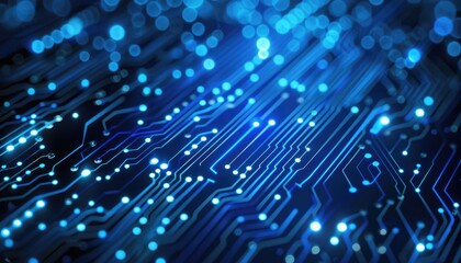 Fototapeta premium Detailed close-up view of a circuit board.