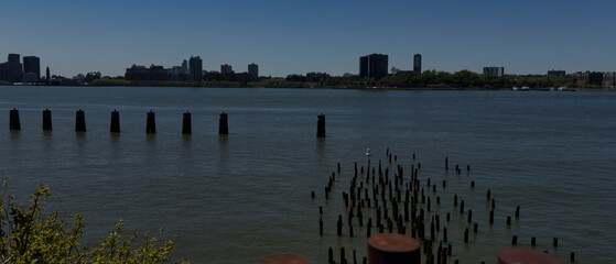 Harbor waterfront. New York, USA.