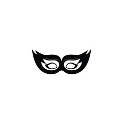 mask party logo and vector template