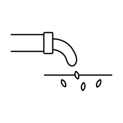 Pipe Discharging Wastewater Environmental Pollution Icon