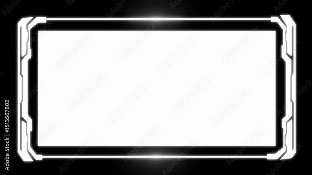Poster hud, frame ui, gui futuristic user interface screen animation. high tech screen for video game. sci-