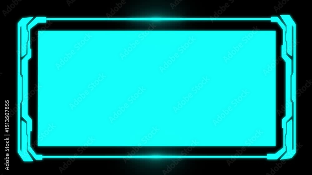 Poster hud, frame ui, gui futuristic user interface screen animation. high tech screen for video game. sci-