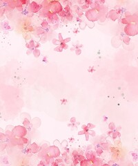 Pink Watercolor Background Phone Wallpaper 