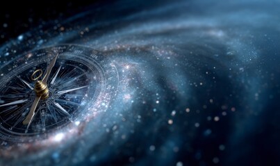 Compass in Cosmic Swirl