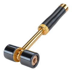 Elegant Gold and Black Roller Hammer Tool for Precise Workmanship Professional grade instrument for detailed tasks