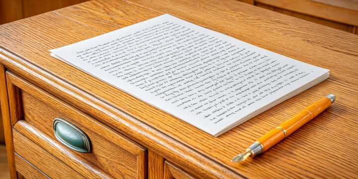 A handwritten note on a hotel desk addressed to a guest