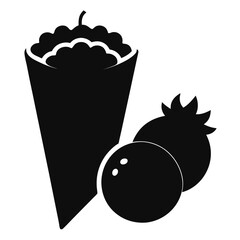 ice cream with chocolate and cherry