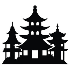 vector illustration of a temple