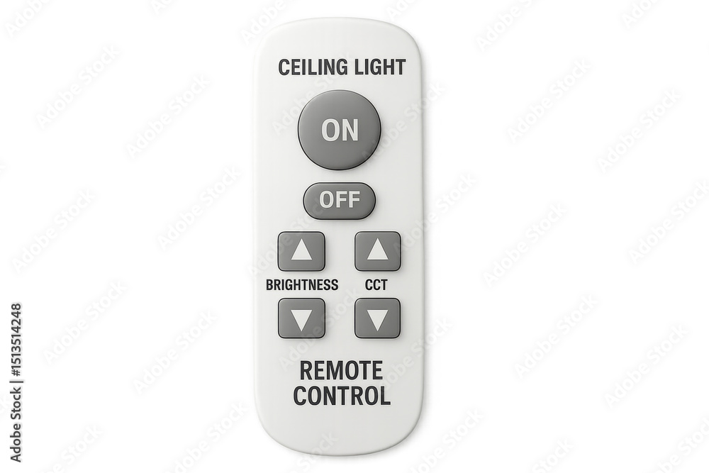 Poster ceiling light remote control with transparent background