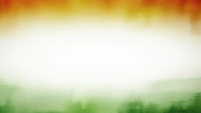 indian, flag, abstract, orange, saffron, green, watercolor, tricolour, background, freedom, independence day, republic day, motion, advertise, animation, gradient, video, 15, august, 26, january, 