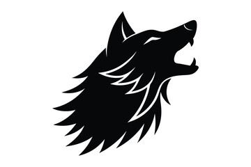 Obraz premium Nice wolf head silhouette 