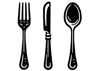 fork spoon and knife