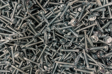 Metal screws. Construction and repair.