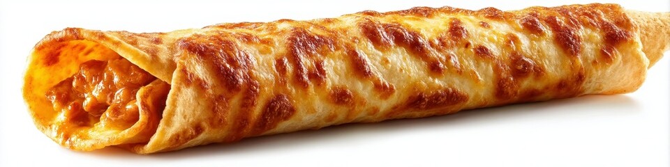 Golden Cheesy Rolled Tortilla Snack
