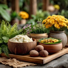 Authentic portrayal of Onam festival showcasing traditional decorations and cultural elements