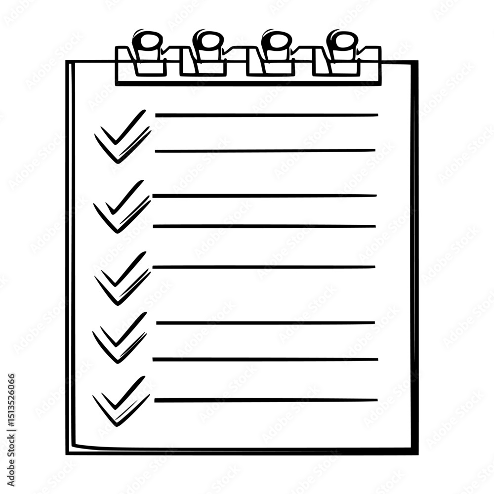 Poster checklist vector icon representing an organized task list for individuals managing responsibilities 