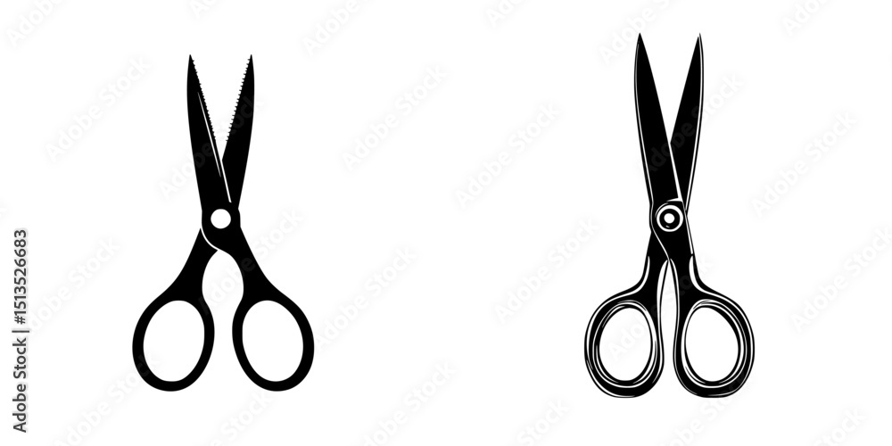Poster scissors vector icons for various design applications and creative projects