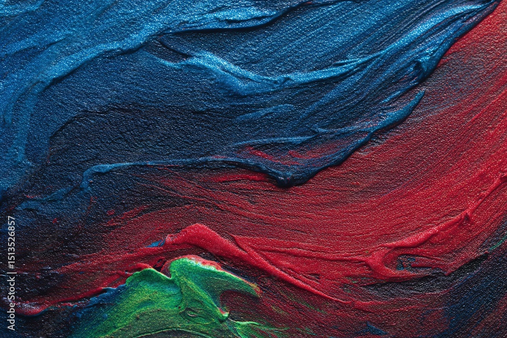 Poster vibrant swirling colors create an abstract art composition on a textured canvas surface