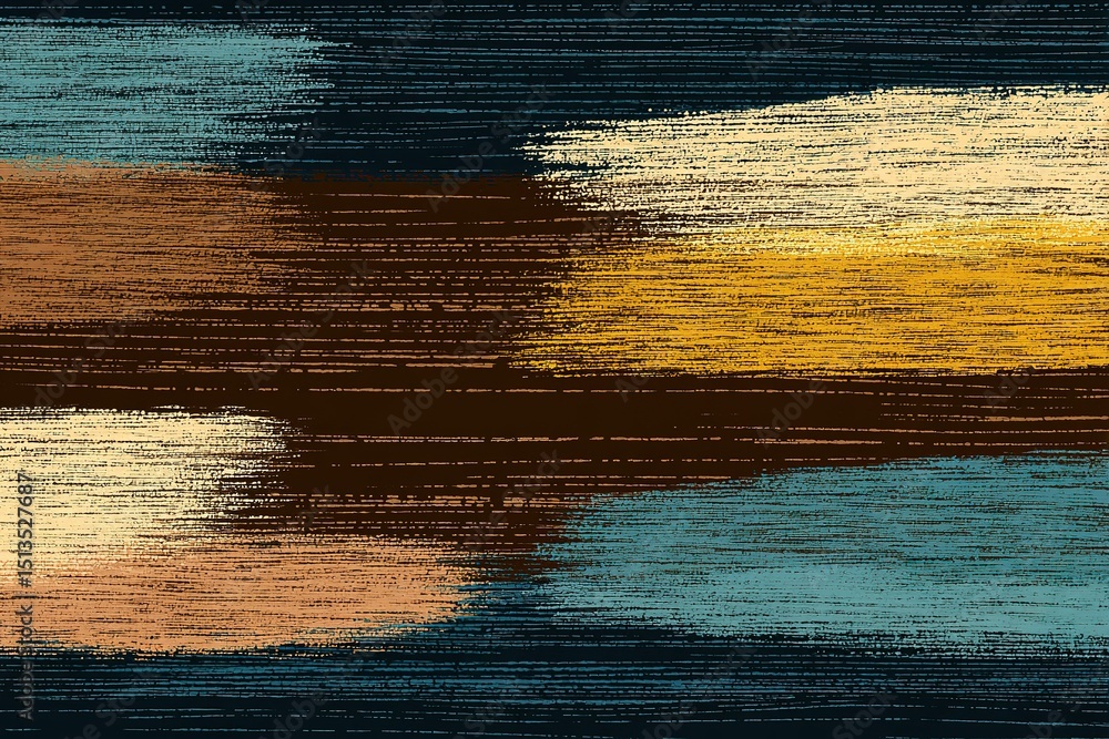 Poster abstract colorful brush strokes creating a vibrant texture on a dark background
