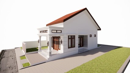 Architectural Visualization of a Modern Single-Story House