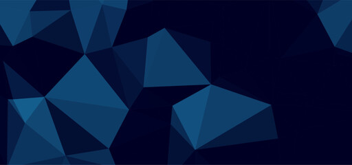 Blue-toned polygonal mosaic