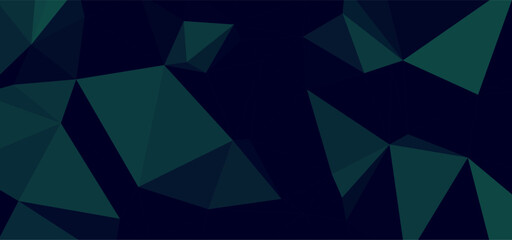 Dark abstract backdrop with angular shapes of teal against a black
