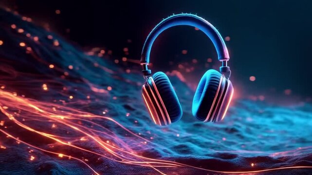 Abstract blue background with glowing stars, a vector illustration of a restaurant menu concept