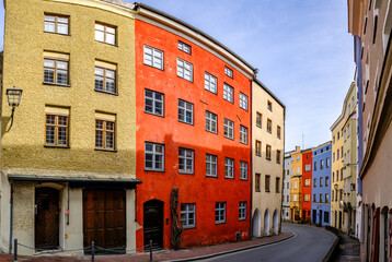 Naklejka premium old town of wasserburg am inn - bavaria