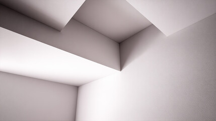 Abstract geometric shapes with clean lines, symbolizing modern business innovation and simplicity