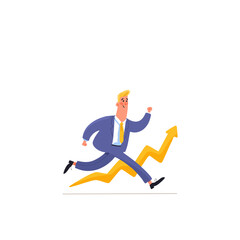 Career Growth Vector Art - Nordic-Inspired Corporate Climb