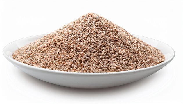 closeup pile of psyllium seed background texture
