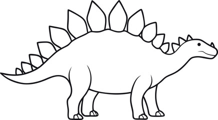 Stegosaurus Vector Illustration Design © pinki