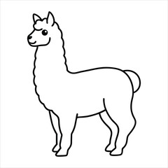 Fototapeta premium Line art of moose.