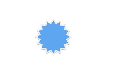 abstract blue star