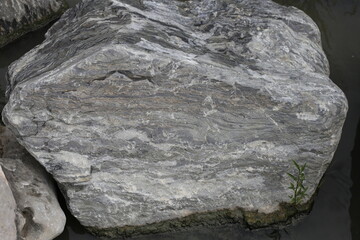 Grey rock surface with natural texture