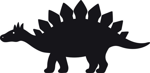 Stegosaurus Vector Illustration Design