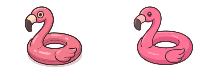 Playful pink flamingo pool float designed for summer fun at beaches and backyard pools