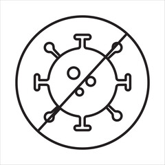 Anti biotik icon outline vector