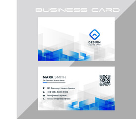 Modern Business Card with Geometric Abstract Design